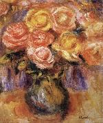 Pierre Renoir Vase of Roses Spain oil painting artist